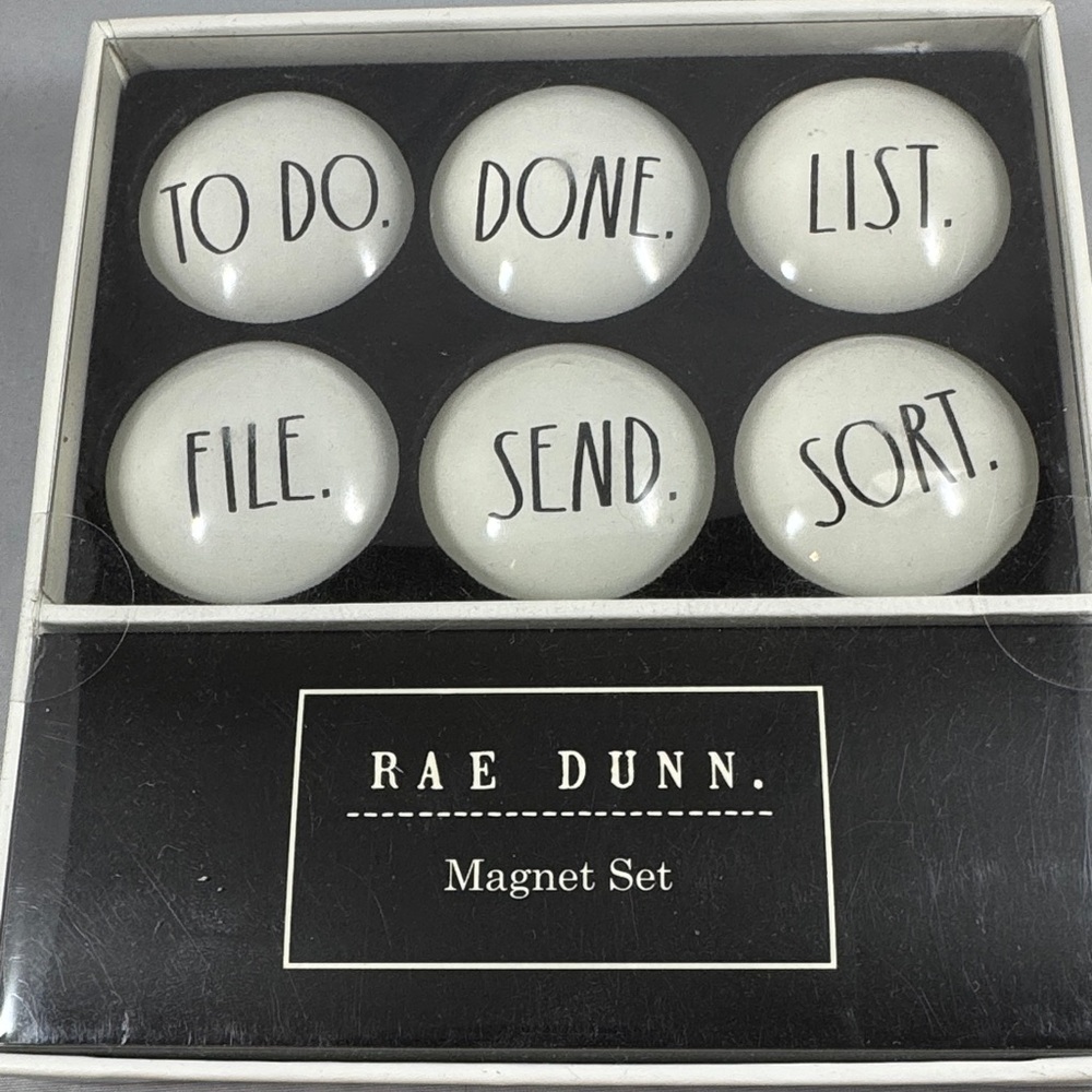 Rae Dunn Magnet Set. Set of 6 Dome Magnets
